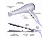 Serenity Hair Dryer & Straightner Set