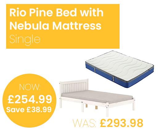 Rio Bed with SleepSoul Nebula Mattress - Single