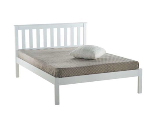 Denver Double Bed - White