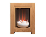 Adam Monet Fireplace Suite in Oak with Electric Fire, 23 Inch