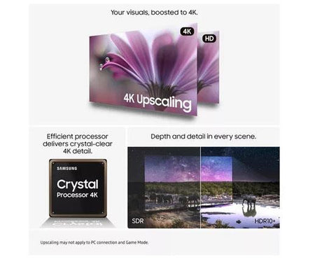 SAMSUNG U8000F 55" Crystal UHD 4K HDR Smart TV 2025