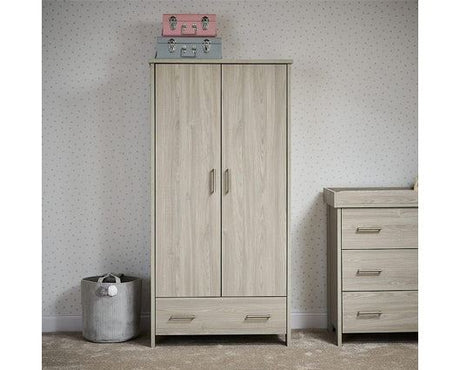 Nika Double Wardrobe - Grey Wash
