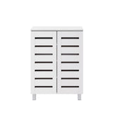 Euston 2 Door Shoe Cabinet - White