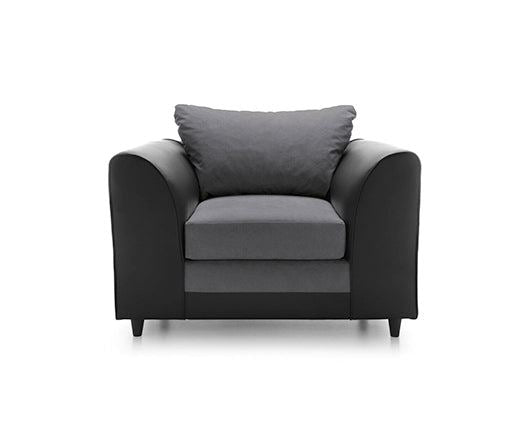 Dylan Armchair-Black & Charcoal