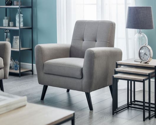 MONZA COMPACT RETRO CHAIR - GREY