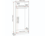 DAKOTA 2 DOOR WARDROBE - OAK EFFECT