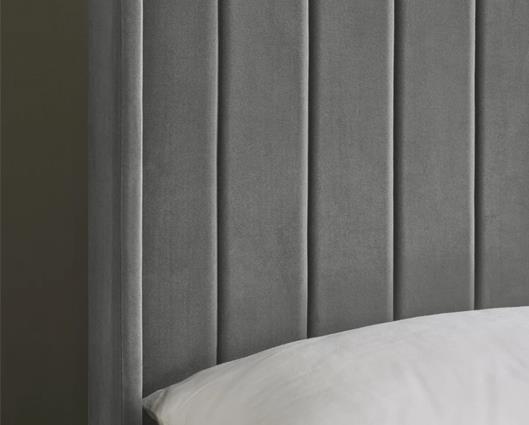 Leila Dual Storage Door Bed Steel Grey - Double