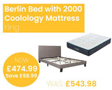 Berlin Bed with SleepSoul Coolology 2000 Mattress - King