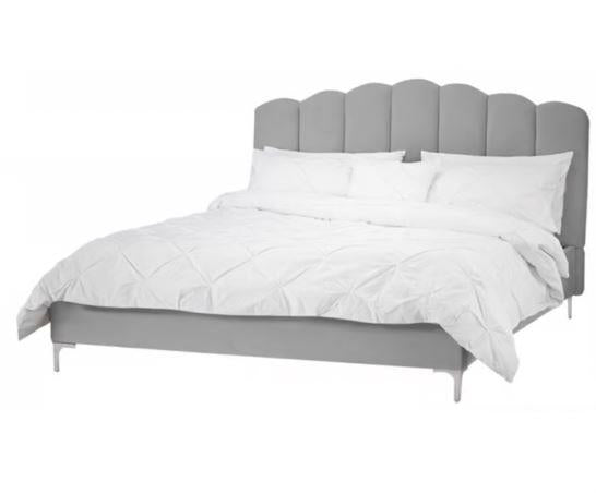 Willow Kingsize Bed - Silver