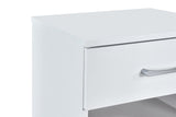 Highbury 1 Drawer Bedside - White
