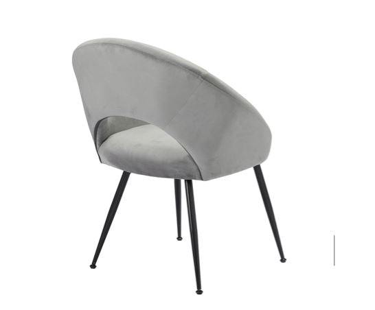 Lulu Dining Chair Grey (Pack of 2)