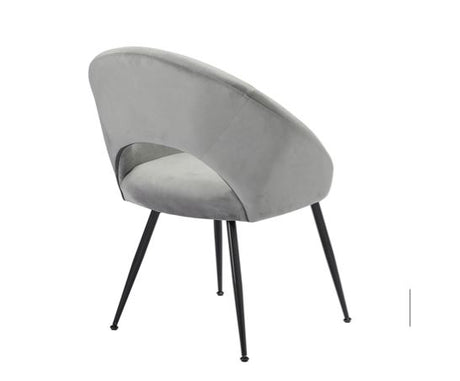 Lulu Dining Chair Grey (Pack of 2)