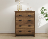 Boston 4 Drawer Chest Knotty Oak