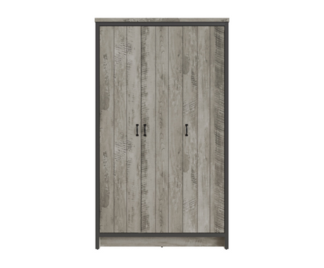 Boston 3 Door Wardrobe Grey