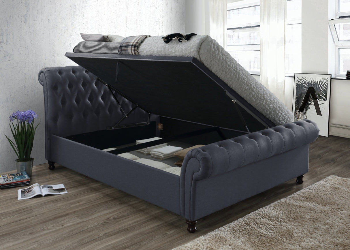 Castello Super King Side Ottoman Bed