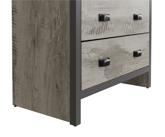 Boston 2+2 Drawer Chest Grey