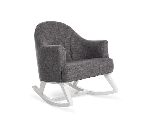 Round Back Rocking Chair - Dark Grey