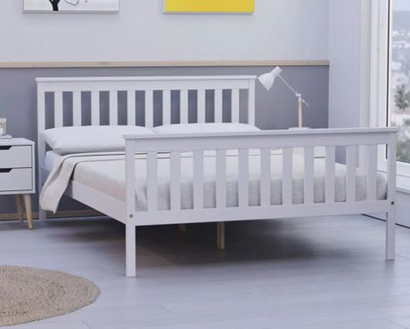 Oxford Pine Small Double Bed - White