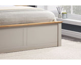 Phoenix King Ottoman Bed - Pearl Grey