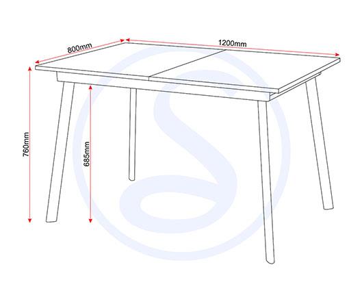 AVERY & LUKAS EXTENDING DINING SET (X4 CHAIRS) - CONCRETE/GREY VELVET