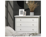 Como 4 Drawer Chest-White