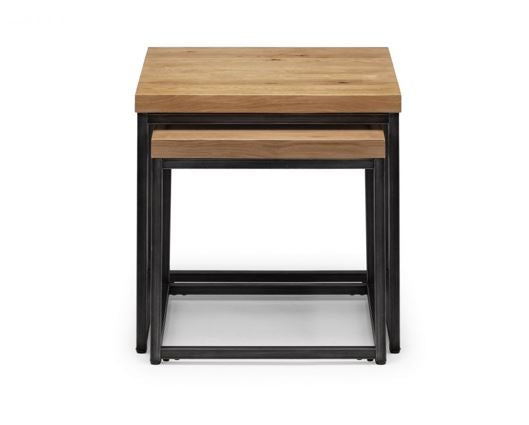 BROOKLYN OAK NESTING LAMP TABLES