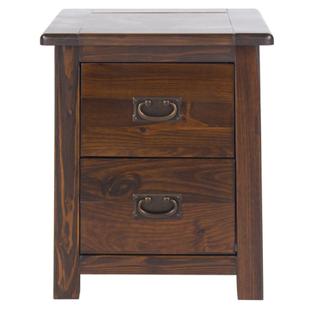 Boston 2 Drawer Bedside