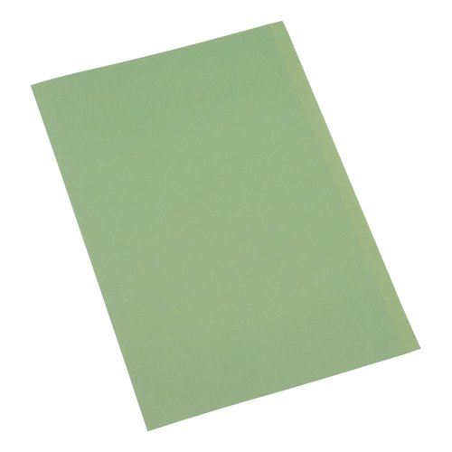 5 Star Office Square Cut Folder Recycled 250gsm Foolscap Green (Pack of 100)