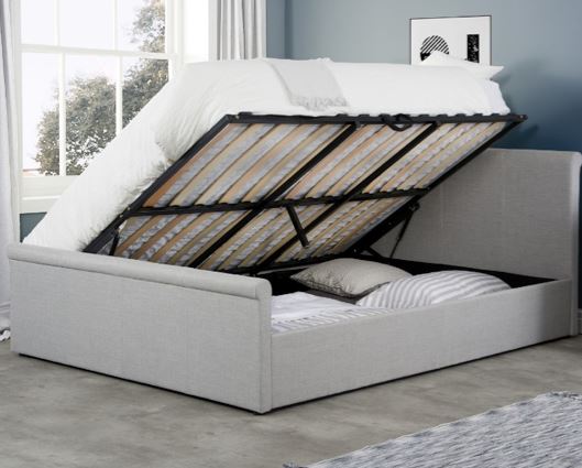 Stratus King Ottoman Bed - Grey