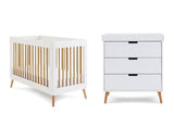 Maya Mini 2 Piece Room Set - White with Natural