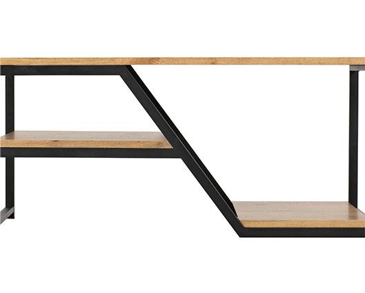 LEON 2 DRAWER COFFEE TABLE - MEDIUM OAK EFFECT