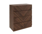 Catania 4 Drawer Chest Royal Walnut
