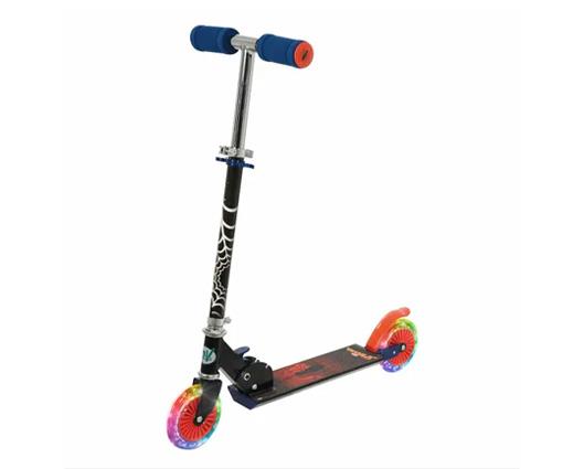 Spiderman Folding Inline Scooter with Light Up wheels