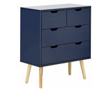 Nyborg 2+2 Drawer Chest Nightshadow Blue