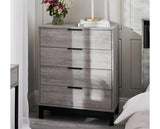 Bali 4 Drawer Chest Grey Oak