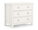 MAINE 3 DRAWER WIDE CHEST - SURF WHITE