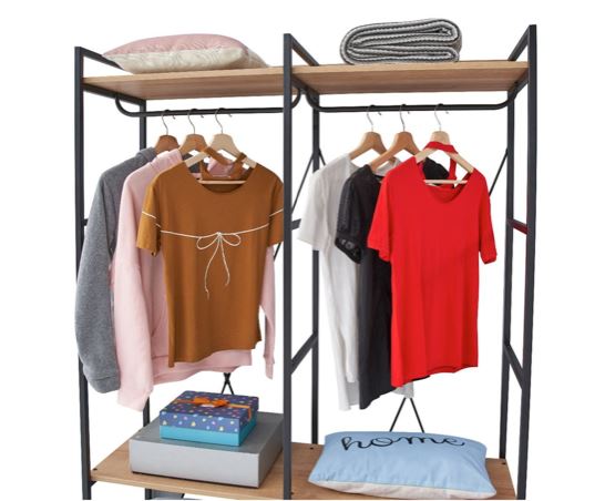 Claire Open Wardrobe- Riveria Oak