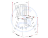 EMERY EXTENDING DINING SET (X6 CHAIRS) - NATURAL OAK EFFECT