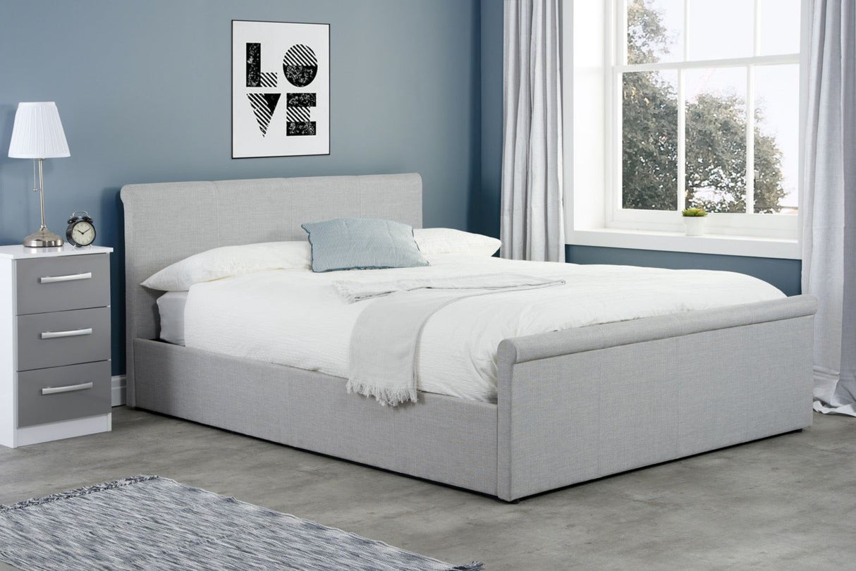 Stratus King Ottoman Bed - Grey