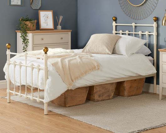 Atlas Single Bed - Cream