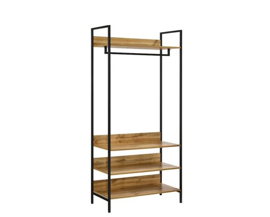 Zahra Open Wardrobe with 4 Shelves