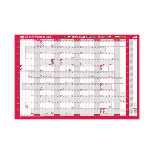 Sasco EU Year Planner Unmounted 2025 SY1076025