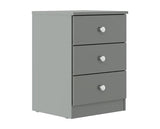 DENVER 2 DOOR WARDROBE BEDROOM SET - GREY GLOSS