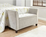 Verona diamante window seat silver chenille