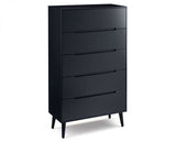ALICIA 5 DRAWER CHEST - ANTHRACITE