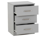 DAKOTA 2 DOOR WARDROBE BEDROOM SET - LIGHT GREY