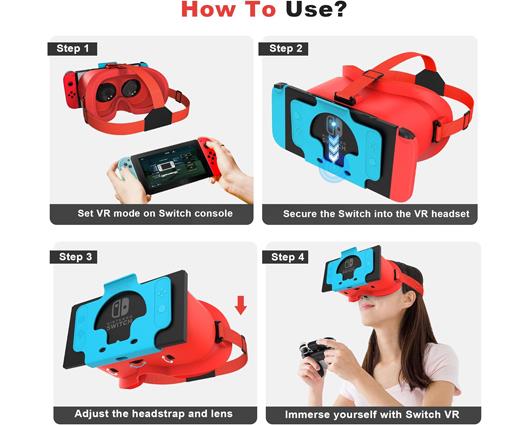 Nintendo Switch Neon Console with VR Headset