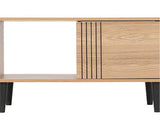 TESSA 1 DOOR COFFEE TABLE - NATURAL OAK EFFECT