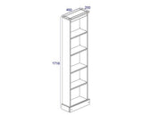 Corona tall narrow bookcase