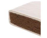 Natural Coir/Wool Cot Bed-140 x 70cm (10cm)